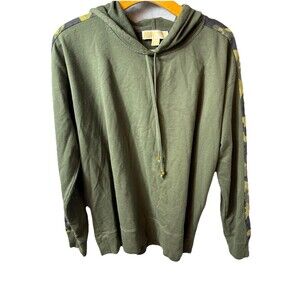 Michael By Michael Kors Green Camouflage Arms  Hoodie Men’s Size XL Long Sleeve